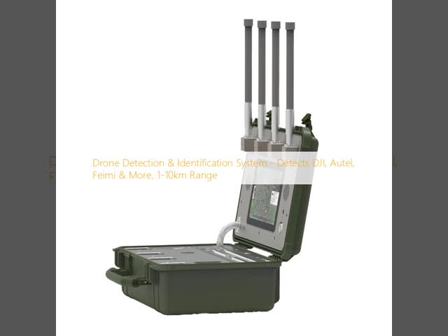 IP54 Portable Drone Detection System With Omni Antenna Systematic Smart Cooling 1-10KM