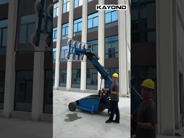 KAD 600kg 800kg Electric Glass Installation Suction Cup Car Robot Lift with CE Certificate