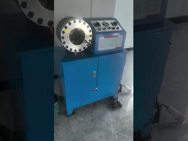 2 Inch Hydraulic Hose Crimping Machine with 10 Dies and 6-51mm Range for Wide Hose Applications video