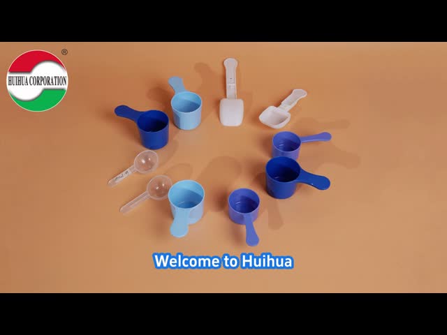 Wholesale Food Grade Short Handle PP Plastic Round Bottom Scoop 5ML 10ML 15ML Transparent Powder Liquid Measuring Spoon