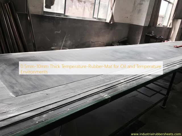 0.5mm-10mm Thick High Temperature Rubber Sheet with -60°C~+320°C Range and 1m-2m Width for Industrial Applications