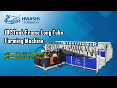 China IBC Grid IBC Cage Frame Production Line Double Station Tubular Net Bending Machine supplier