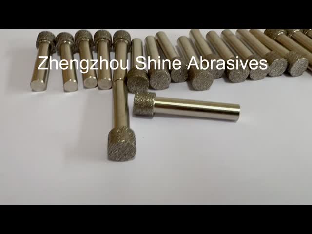 6mm shank CBN Electroplated Mounted Points for Internal Grinding and Deburring
