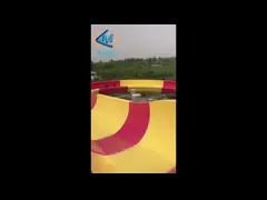Commercial Outdoor Boomerango Water Slide High Durability With 2 Person Tube