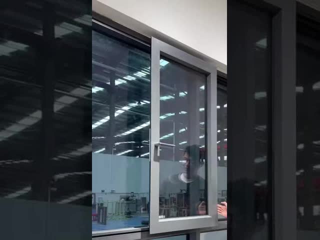 1.2mm Gold-Tone Aluminum Sliding Window with Multi-Point Lock