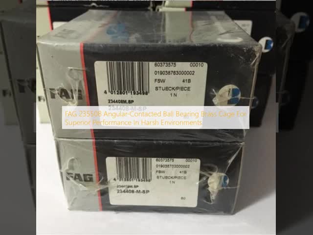 FAG 235508  Angular-Contacted Ball Bearing Brass Cage For Superior Performance In Harsh Environments