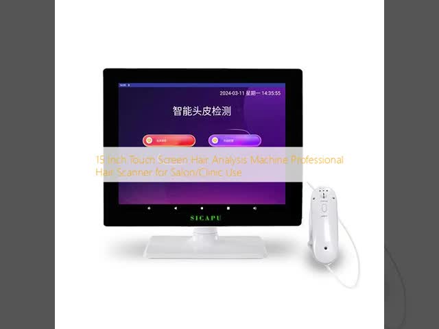 15 Inch Touch Screen Hair Analysis Machine Hair Scanner For Salon / Clinic Use
