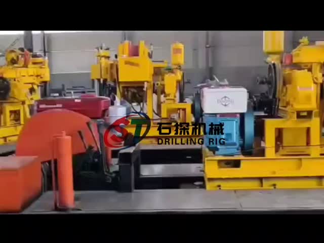 200 M Hydraulic Diesel Water Well Rock Drilling Rig Machine Portable Type
