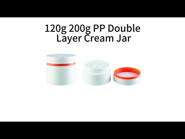 80g PP Material Plastic Cream Jar with Matte Finish and Customizable Cap Color for Face Cream Application