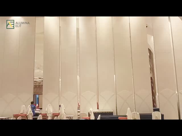 High Operable Acoustic Partition Wall with 6061-T6 Profile and Q235 Steel Frame for Custom Dimensions