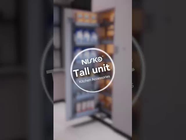 6 Layers Multi Functional Pull Out Tall Pantry Cabinet Kitchen Storage Baskets