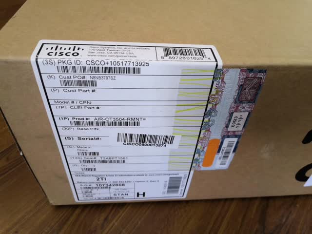 Cisco 3504 Wireless Controller Rack Mount Bracket a rack mount bracket for the Cisco 3504 Wireless Controller