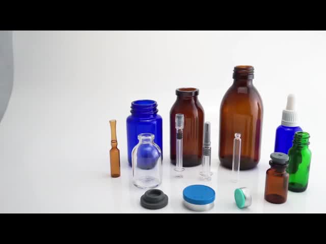 7ml-100ml Moulded Glass Injection Infusion Vial / Bottle CE Approved USP Type I II III