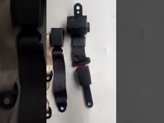 Universal 2-Point Seat Belt with 50,000 Buckle Cycles, 22kN Static Breaking Force, and 47mm Webbing Width for Bus Passenger Safety video