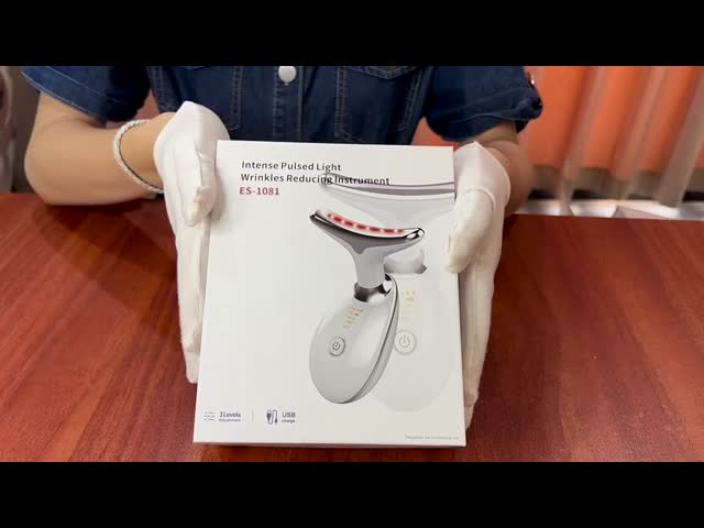 EMS Neck Rejuvenating Device 2.5W 3.7V 500mAh Light Therapy Face Massager