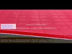 Patterned Shock Pad With No Bulge Installation For Soccer / Hockey / Rugby Field