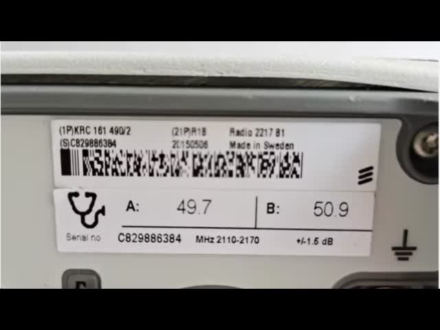 Ericsson RRU 2217 B1 KRC161 490/1 Ericsson Radio 2217 B1 2100MHZ 2T2R 80W