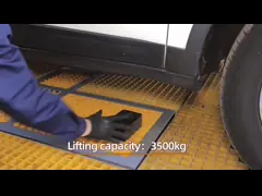 Hydraulic Ground Hidden Design Single Post Car Lift 3500kg For Car Washing 