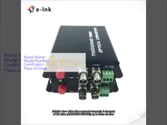 1Ch HD-AHD/HD-CVI/HD-TVI/CVBS 4-in-1 Video Fiber Converter