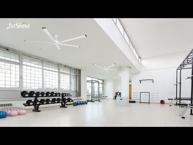 70/80/100 Inch Large Industrial Ceiling Fan with LED Light Option and DC Motor for Powerful Airflow