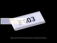 China Ultra Low Ohm Wide Terminal Resistor 1225 Current Sensor Resistor For 5G Base Station Applications supplier