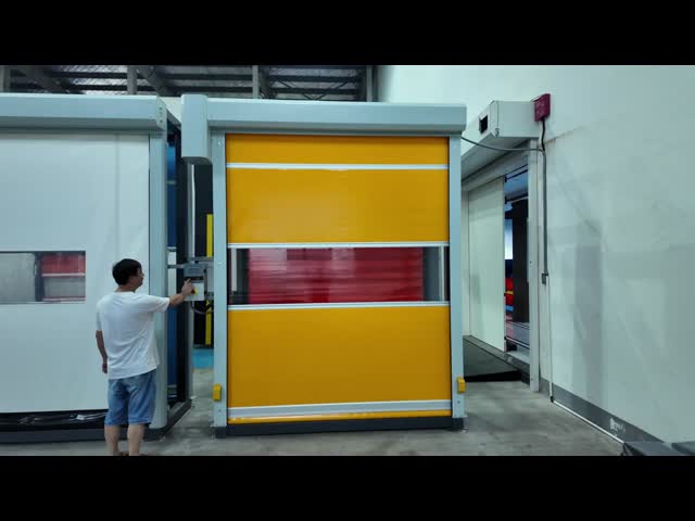 LED Or Chinese Man Machine Interface Industrial Rapid Roller Shutter For Clean Workshop