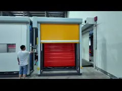 LED Or Chinese Man Machine Interface Industrial Rapid Roller Shutter For Clean Workshop
