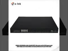 8x1000M SFP-poorten + 1x1000M SFP/TP-poort (Combo) uplink Managed Fiber Switch