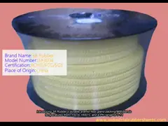 Durable Aramid Fiber Braided Gland Packing with PH Range 0-14 and Working Temperature -150 to +650°C for Valves and Pumps