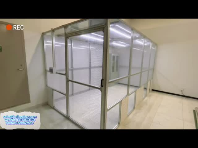 Aluminum Profile Frame Softwall Clean Room For Scientific Research