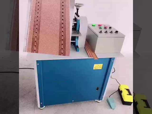 13cm Working Size Automatic Hydraulic Leather Belt Embosser & Leather Pattern Press Machine