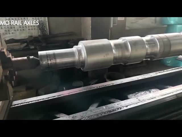 Uic 6X11 Rail Wheel Axle For Semi Trailer LZ50 JZ45 Material