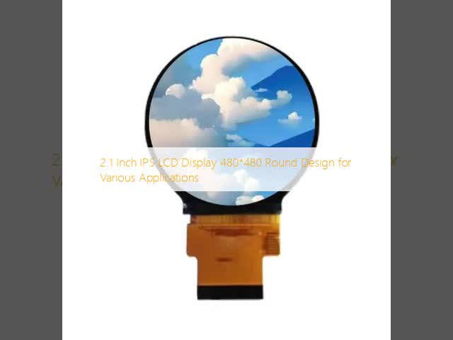 480x480 Round TFT LCD Display 2.1 Inch Capacitive Touch LCD Module Low Power 