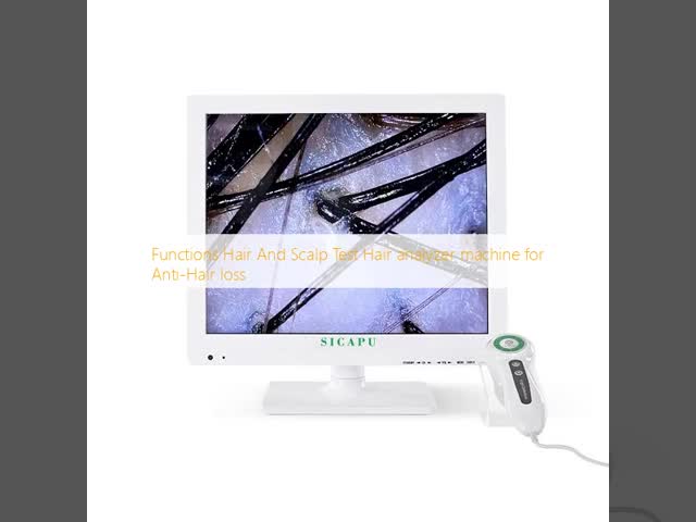 17 Inch Screen Hair Analyzer Machine 2.0 Megapixels Hair And Scalp Test Machine