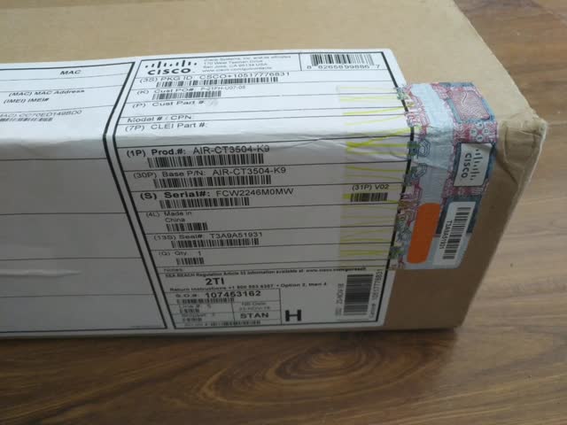 AIR-CT3504-K9  Dimensions 44.5 X 442.5 X 442.5 Mm Wireless Access Controller for Your Business