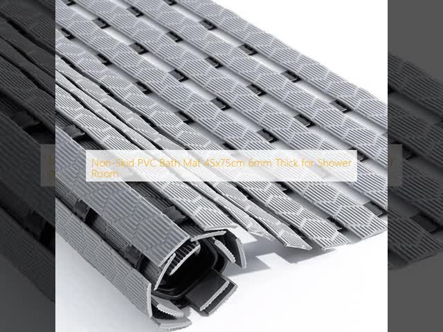 Non-Skid PVC Bath Mat 45x75cm 6mm Thick for Shower Room