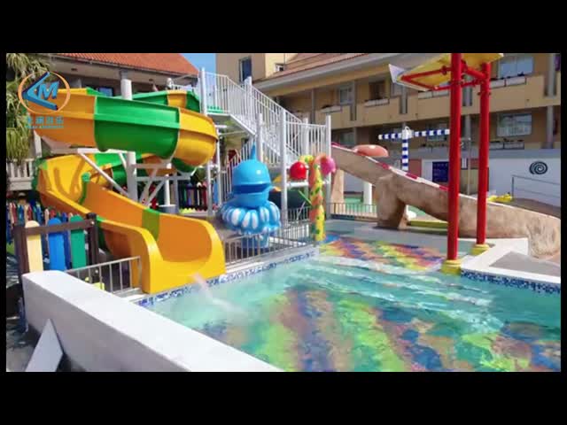 Customizable Fiberglass Water Slide Combined Outdoor For Amusement Park