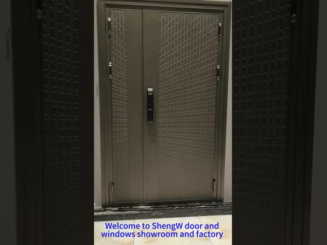 Customizable Apartment Aluminum Swing Door Architectural Metal Swing Door