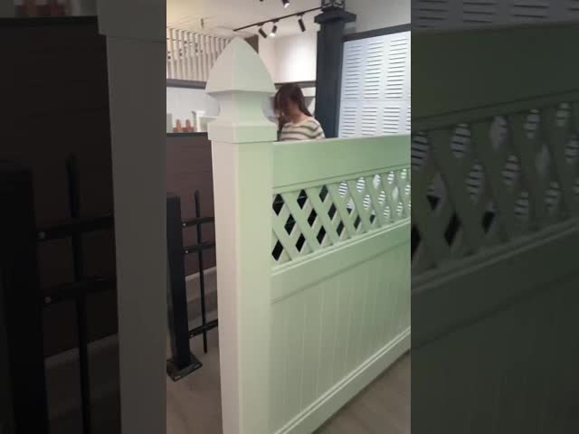 Rainproof 100% Virgin PVC Fence Pannels 6ft*8ft Modern Design For Residential Use