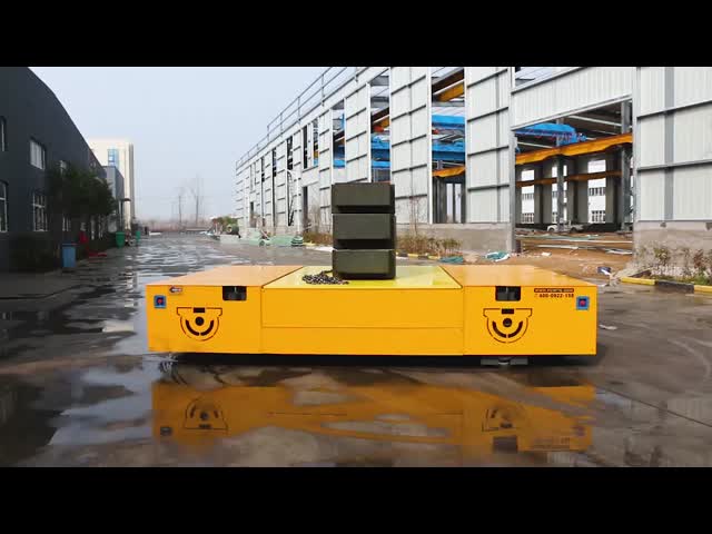 30 Ton Manufacturer Casting Factory Motorized Transfer Trolley Battery Operated Trackless Cart for Industrial Use