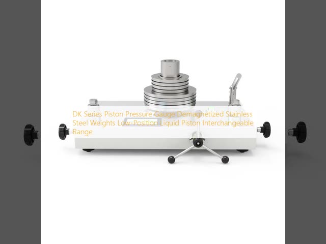 DK Series Piston Pressure Gauge Demagnetized Stainless Steel Weights Low-Position Liquid Piston Interchangeable Range