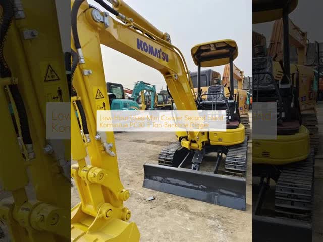 Low-Hour Used Mini Crawler Second Hand Komastua PC30 3 Ton Backhoe Digger