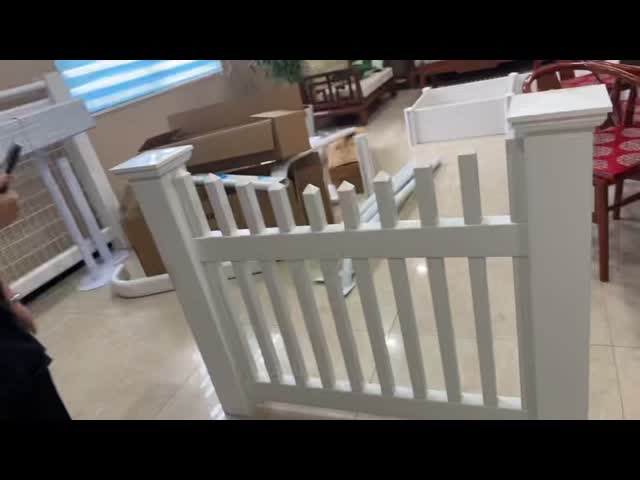 Safe Design PVC Picket Fence 8FT Wide Eco Friendly UV Protection