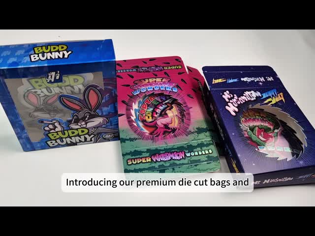Custom 3.5g Mylar Bags for Snacks with Child-Resistant Box