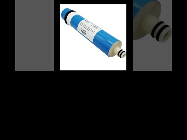 Safety Residential RO Purifier Membrane Cylinder Shape High Desalination Anti Pollution video