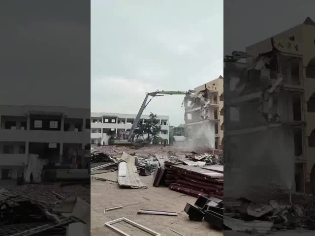 Long Reach Demolition Excavator with Shear Heavy Duty