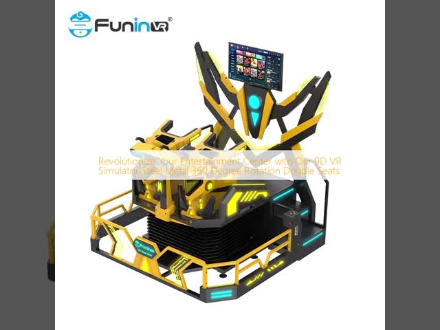 Revolutionize Your Entertainment Center with Our 9D VR Simulator Steel Metal 360 Degree Rotation Double Seats
