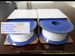 Food Grade FDA Grade Pure PTFE Gasket Tape with One Side Adhesive for High Temperature Resistance
