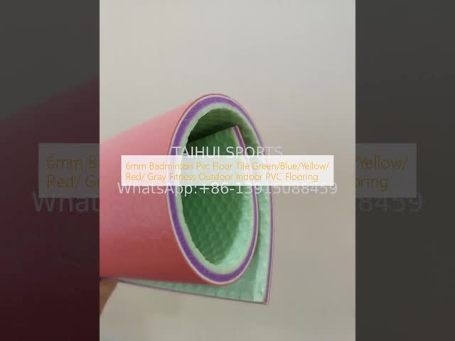 5mm 6mm 8mm Badminton Court Floor Indoor Sport Flooring VOLLEYBALL Court Flooring