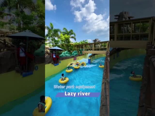 Children Rafting Water Slide Commercial Kids Water Park Equipment Fiberglass Pool Slide Small Boomerang Slide